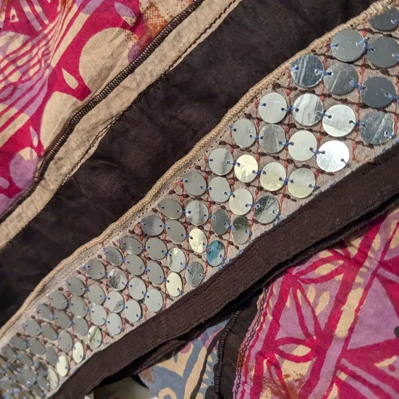 Gorgeous Soft Surroundings Bohemian Tribal Maxi Skirt Cotton - Picture 2 of 9